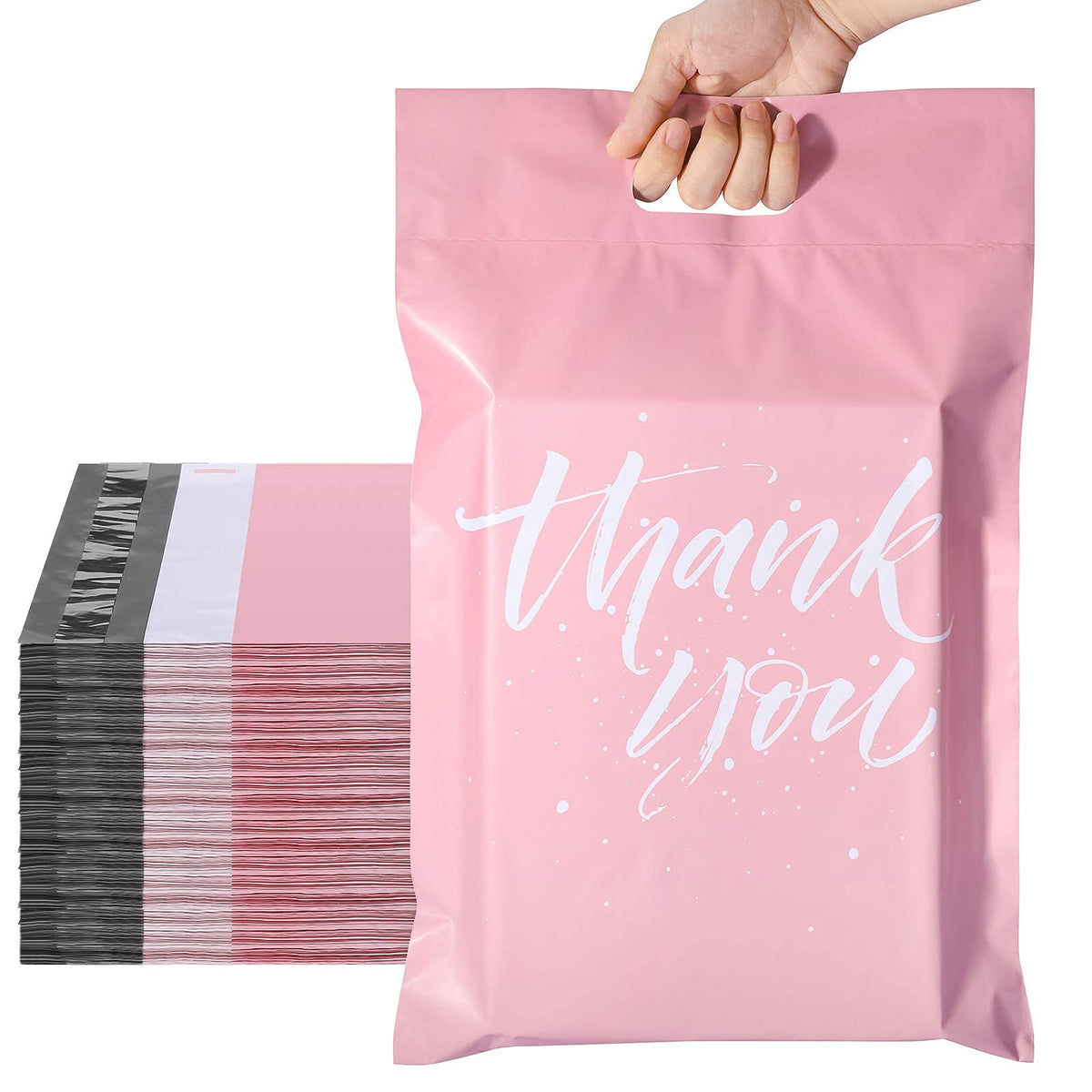 Metronic Colorful Poly Mailers 10X13 100 Pcs | Upgrade Design Shipping Bags With Handle | Plastic Mailing Bags For Small Busines
