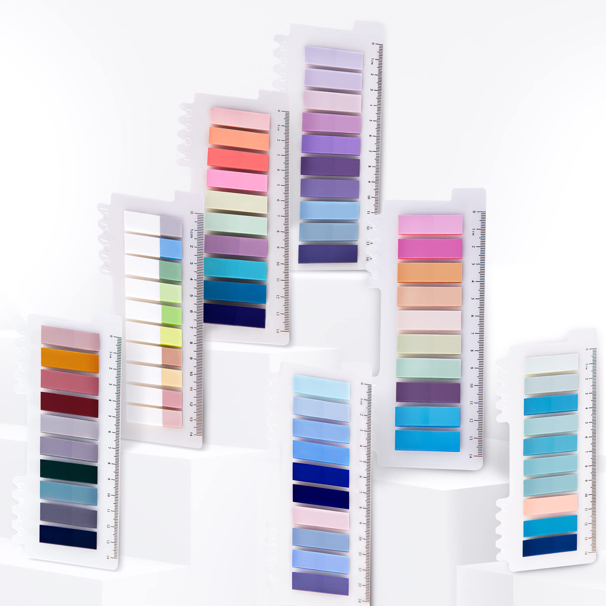 Golcellia Morandi Sticky Tabs, Book Tabs, Index Tabs, Page Tabs, Page Markers 1400 Pieces,70 Colors Annotation Tabs, Book Annota