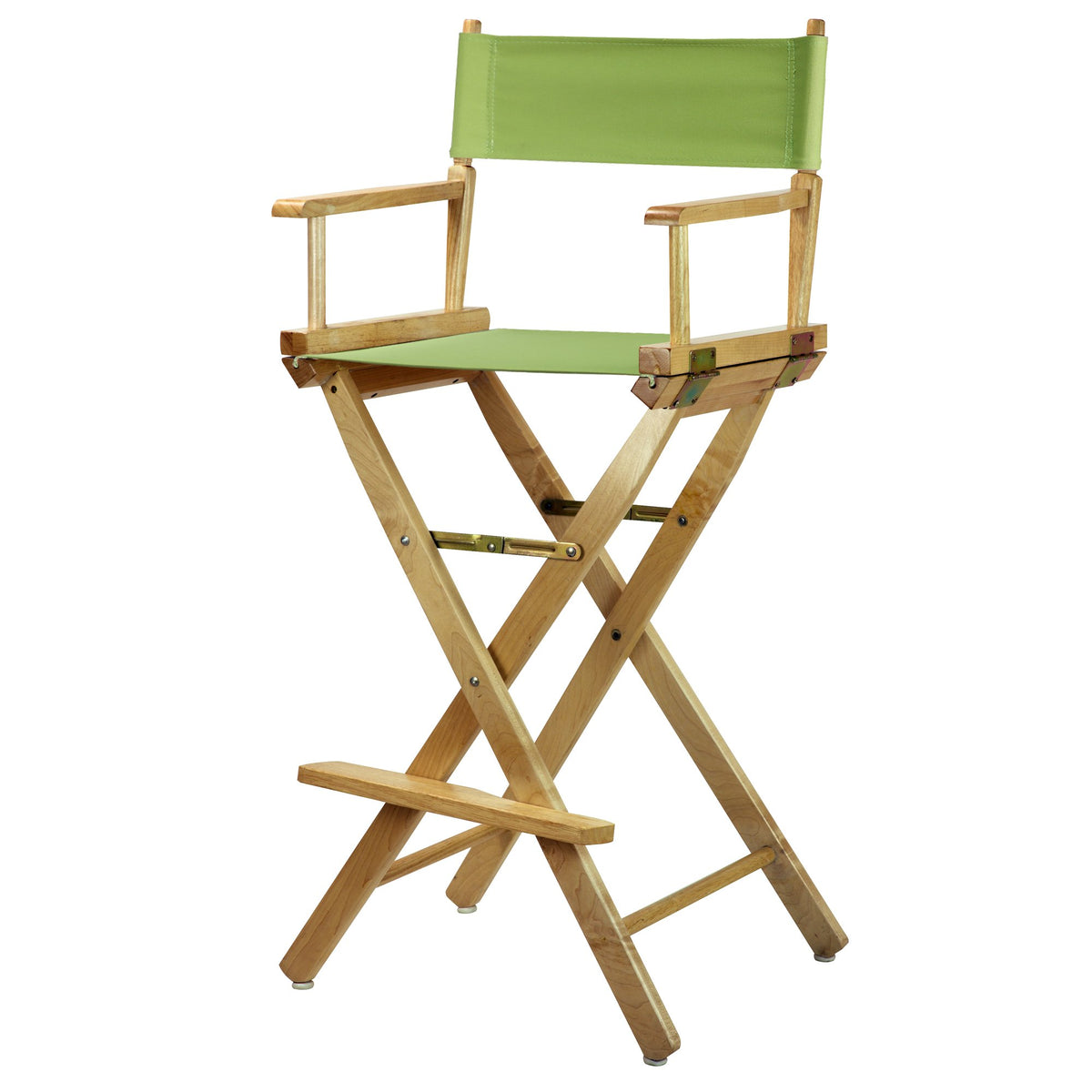 Casual Home 230-00/021-72 30&quot; Natural Frame-Lime Green Canvas Director Chair Bar Height