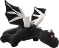Black Dragon Plush 23.7 In 60 Cm Stuffed Animal Toy Pillow Character Dolls Birthday Festival Present For Kids