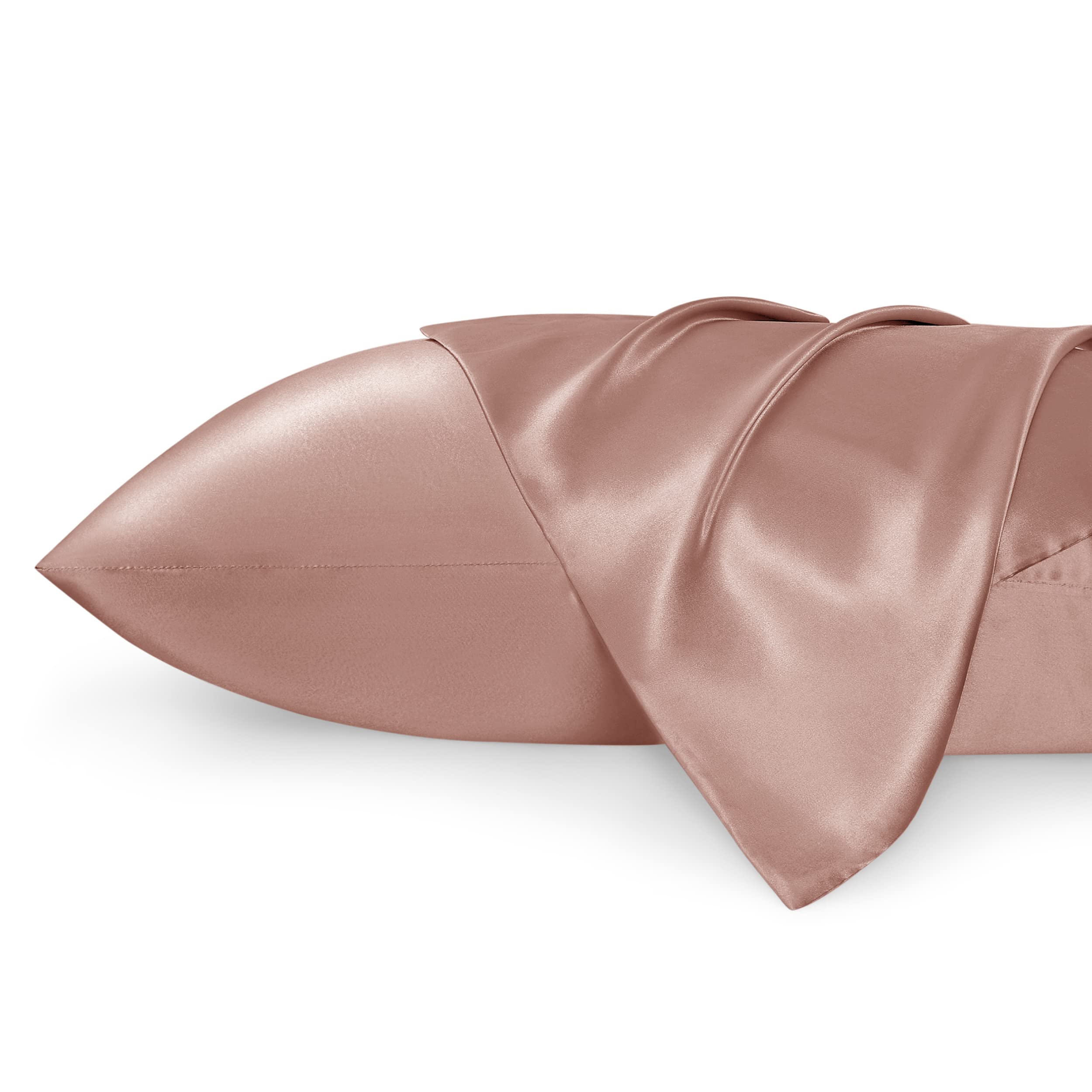 Bedsure Satin Pillowcase For Hair And Skin Queen - Rose Cloud Silky Pillowcase 20X30 Inches - Satin Pillow Cases Set Of 2 With E