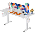 ErGear Height Adjustable Electric Standing Desk, 63 x 28 Inches Sit Stand up Desk, Memory Computer Home Office Desk, White