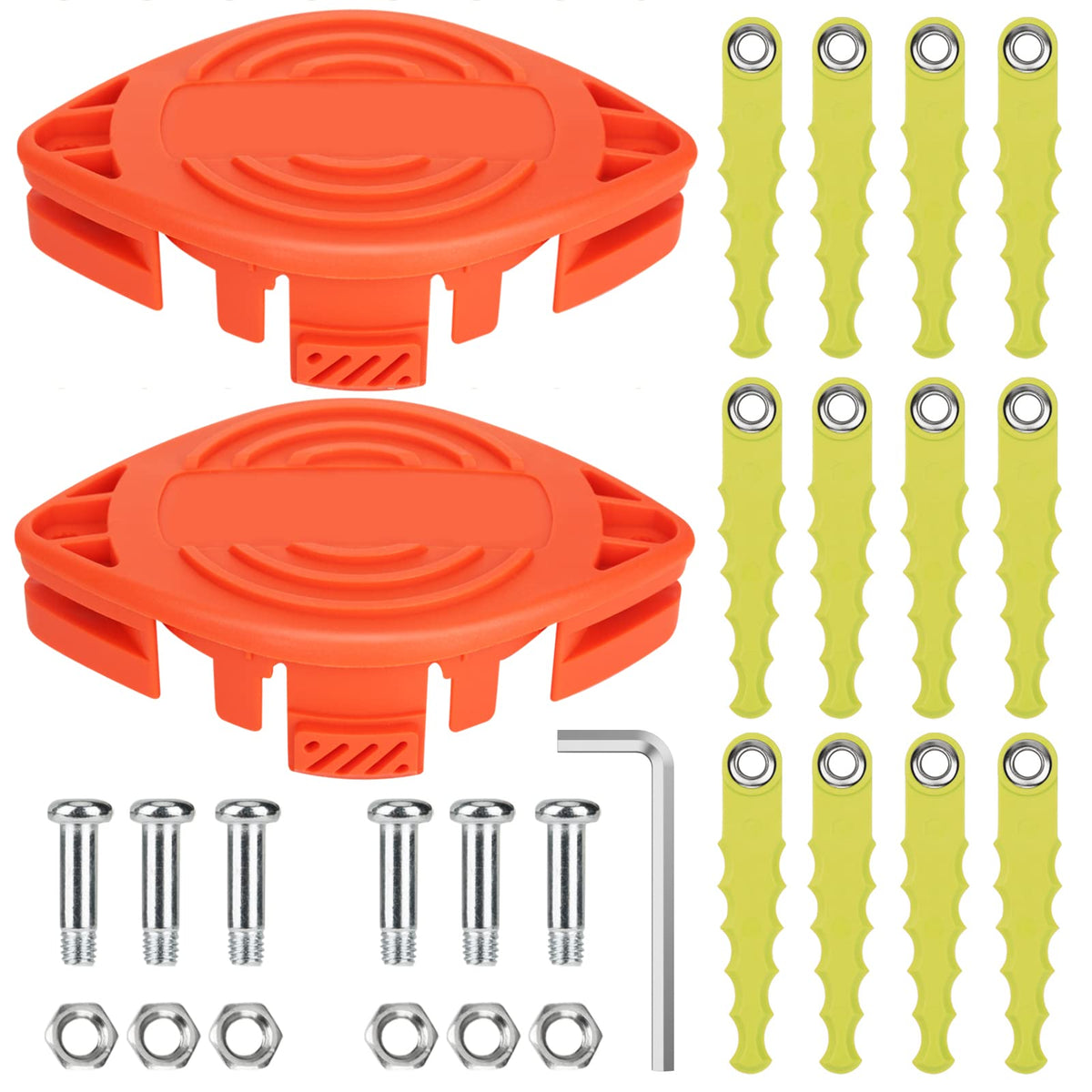 Eyoloty 2 Pack Af-100 Polycarbonate Replacement Head Blades Compatible With Black Decker Gh912 Gh900 Gh600 Gh400 Gh500 String Tr