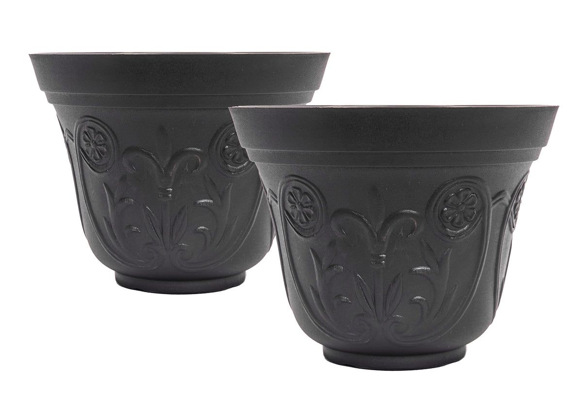 Sapphire Usa Rustic Flowerpot 2 Pack Planter For Garden Patio Office Ornaments Home Decor Long Lasting Reusable Light Weight (Co