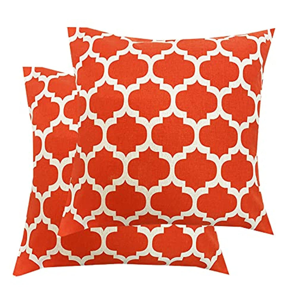 Pinkparrot Cotton Single Colour Printed Throw Pillow Covers/Cushion Covers (18X18Inches)  Set Of 2 Pcs Code0232