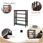 Casual Home Mission Style 3-Shelf Bookcase, Espresso