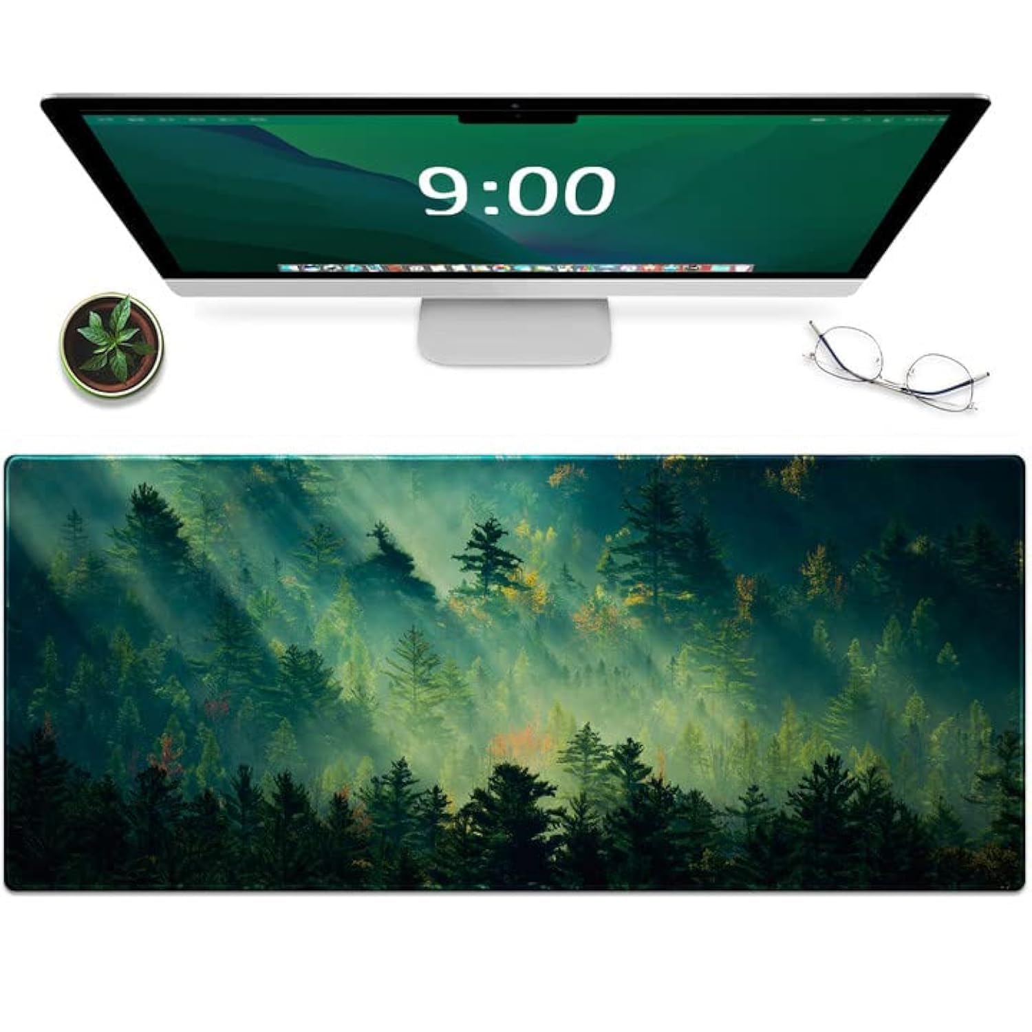 Galdas Mouse Pad,Office Desk Mat Large Gaming Keyboard Pad Durable Stitched Edges Washable Smooth Surface Control & Accuracy Ext