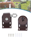 Ivysun Shade Replacement Parts,Mounting Brackets,Upgrade To Metal Ring,Compatible With Coolaroo Exterior Roller Shade(Brown,1 Pa