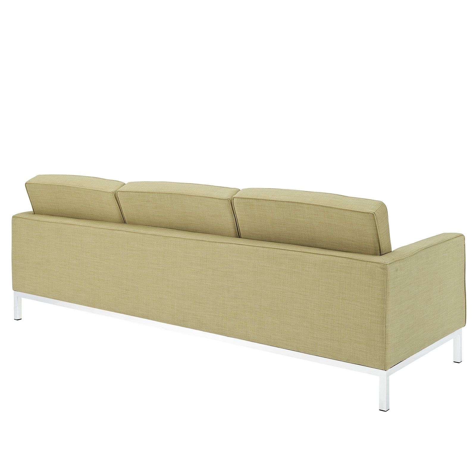 Modway Florence Style Sofa, Polyester, Green