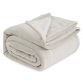 Bedsure Fleece Blanket California King Size Linen - Lightweight Plush Fuzzy Cozy Soft Bed Blanket, 102X96 Inches
