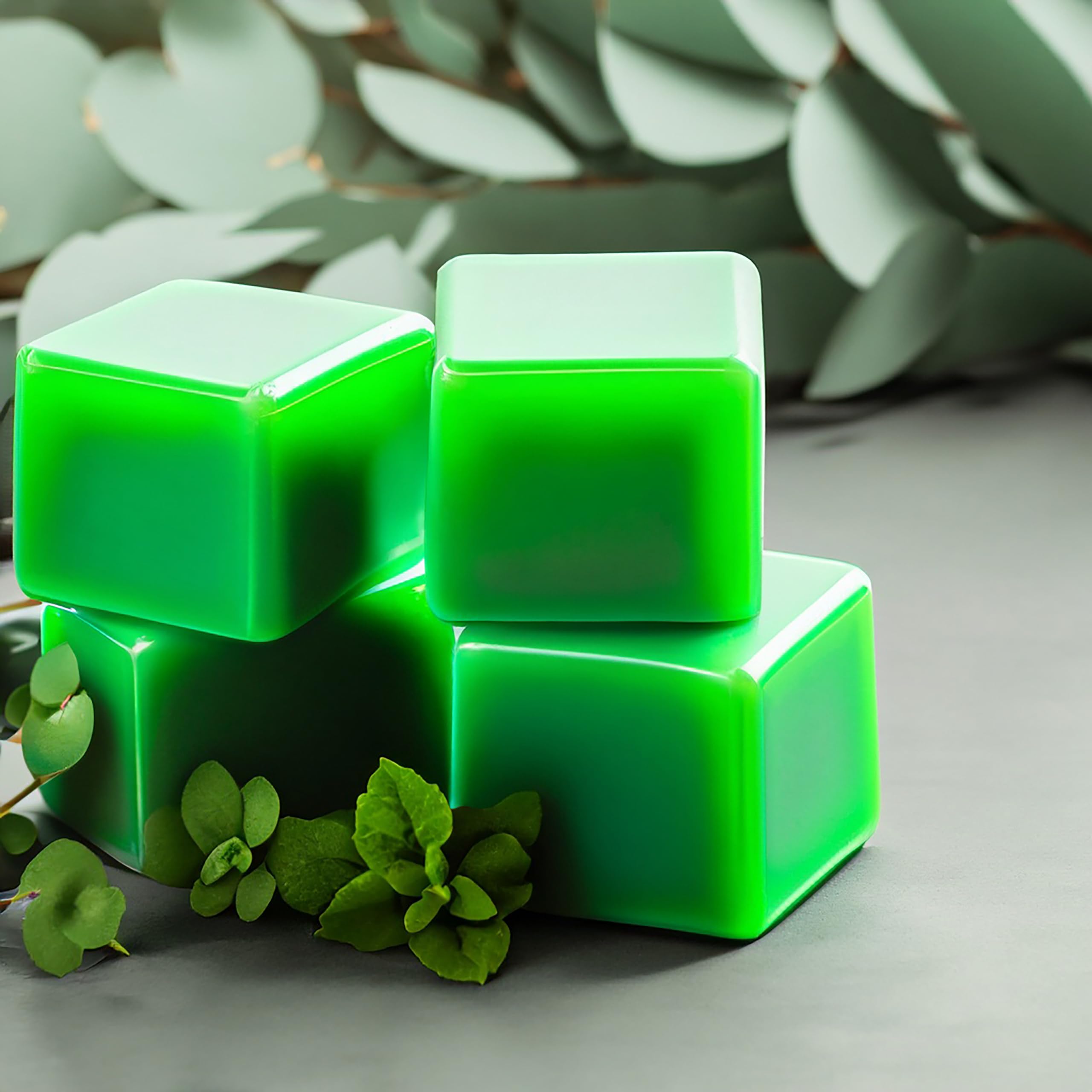 Candlecopia Eucalyptus Spearmint Strongly Scented Hand Poured Vegan Wax Melts, 12 Scented Wax Cubes, 6.4 Ounces In 2 X 6-Packs