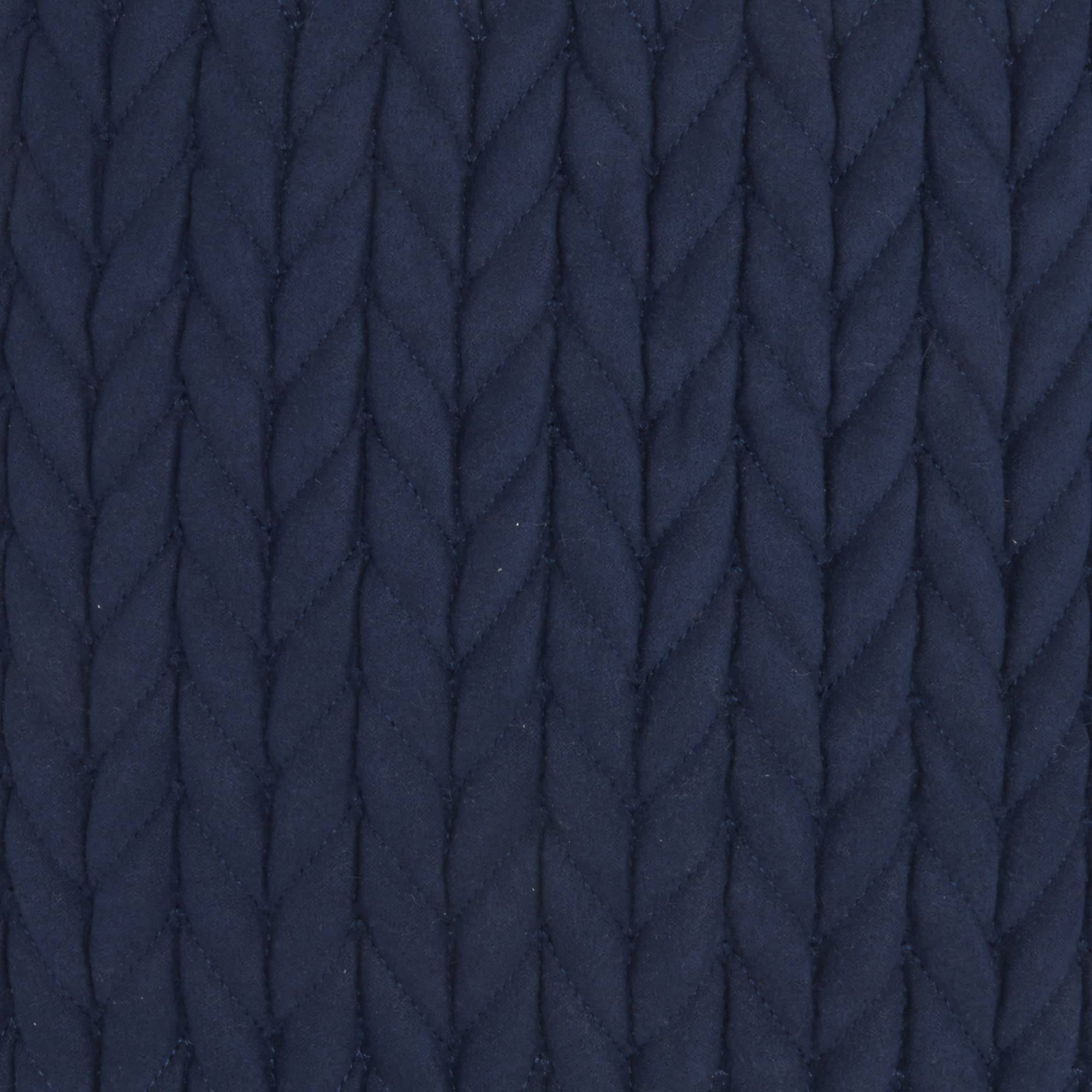 HomeRoots 100% Polyester Navy Blue Chunky Braid Throw Pillow