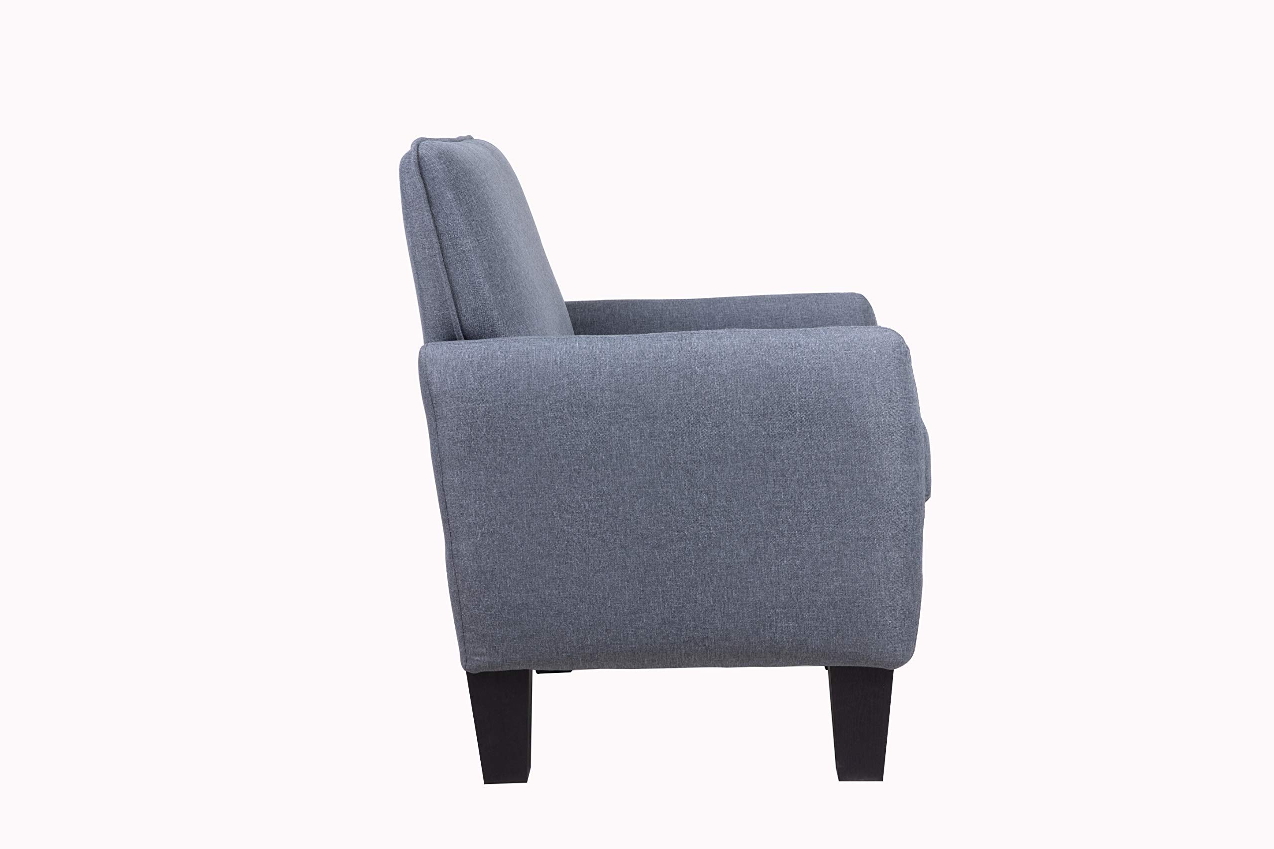 Lilola Home Mia Dark Gray Linen Accent Armchair