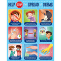 Teacher Created Resources Help Stop the Spread of Germs Chart, 17'' x 19''