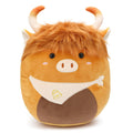 Yytoyshop Highland Cows Plush Pillow Adorable Cow Stuffed Animal Plushies Toys Soft Fluffy Cow Plush Pillow For Birthdays Valent