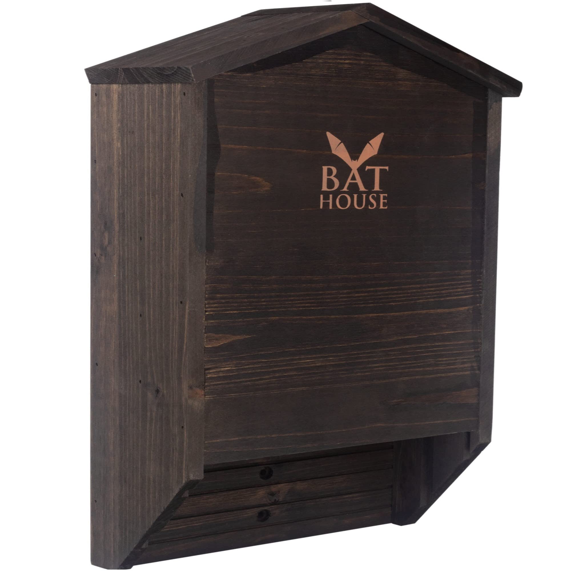 The Ultimate Wooden Bat House For Outdoors - A Large Double Chamber Box Perfectly Designed To Attract Bats - Durable And Easy To