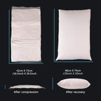Edow Luxury Soft Pillows For Sleeping, Fluffy Down Alternative Polyester Fiber Filled Pillow, Home&Hotel-Collection, Machine Was