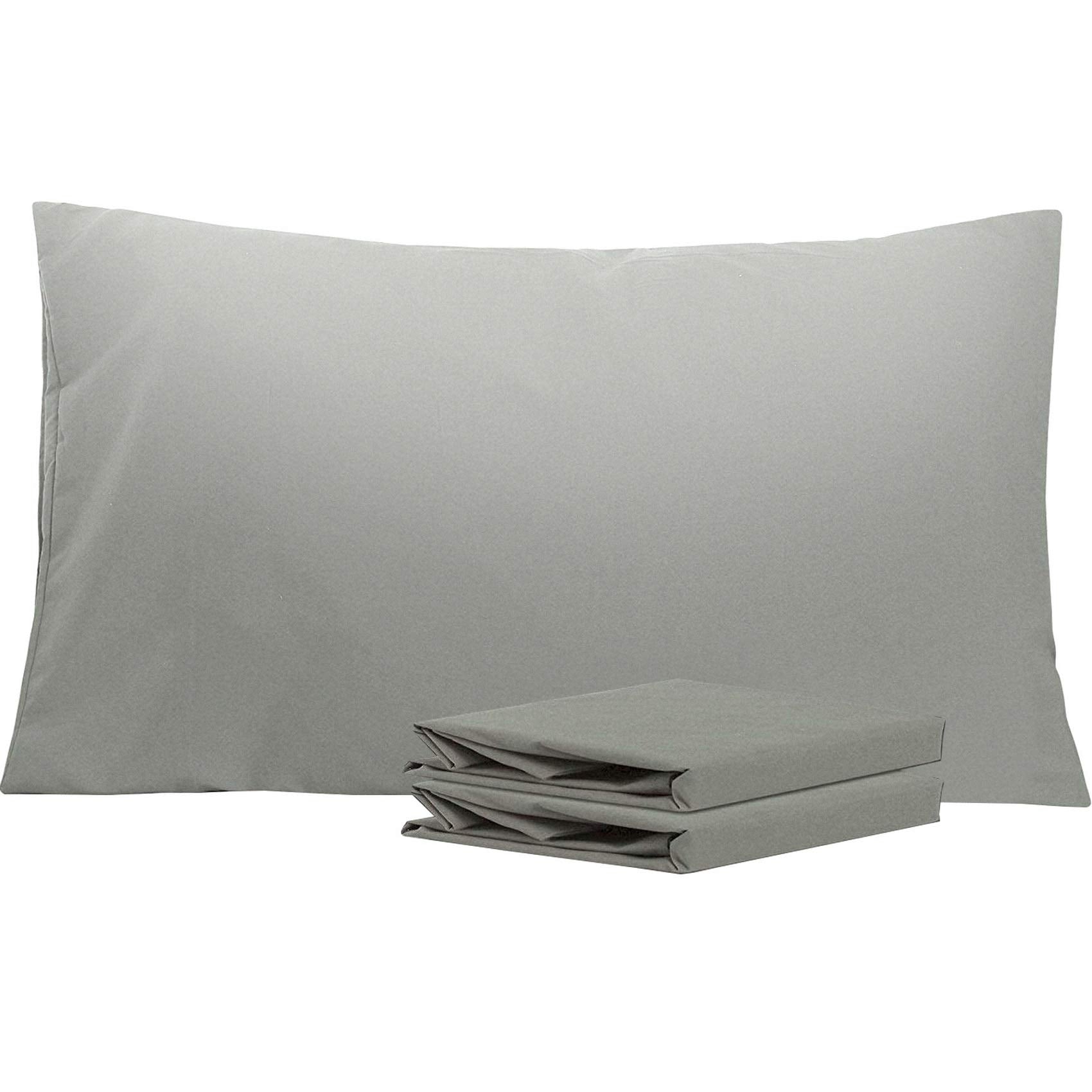 Ntbay King Pillowcase Set - 2 Pack Brushed Microfiber 20X36 Pillowcases - Soft, Wrinkle-Free, Fade-Resistant, Stain-Resistant, S