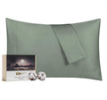 California Design Den Luxury 100% Egyptian Cotton King Size Pillow Cases 2, Sateen Weave, Soft, Breathable & Cooling Sage Green