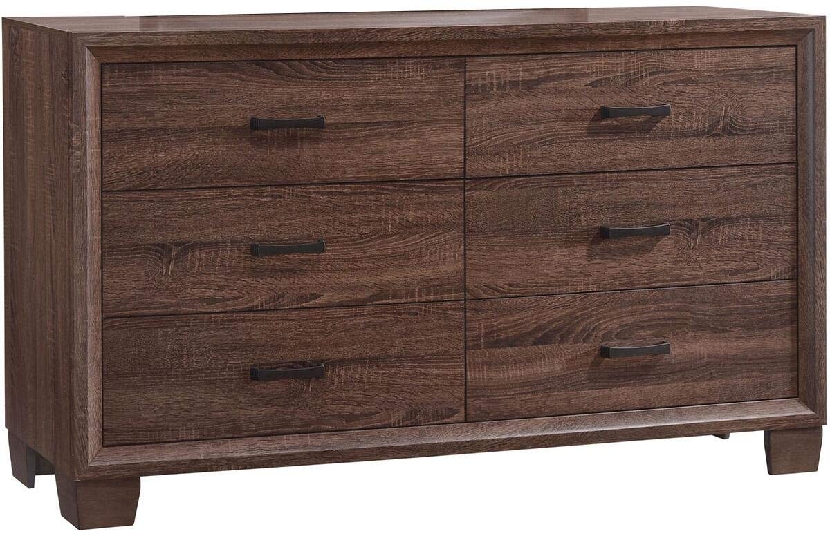 Coaster Transitional Six Drawer Dresser Brown 205323