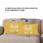 Sufamb Hug This Pillow Until You Can Hug Me Throw Pillow Covers Decor For Bedroom,12''X20'' Pillow Case, Boyfriend Girlfriend Bi