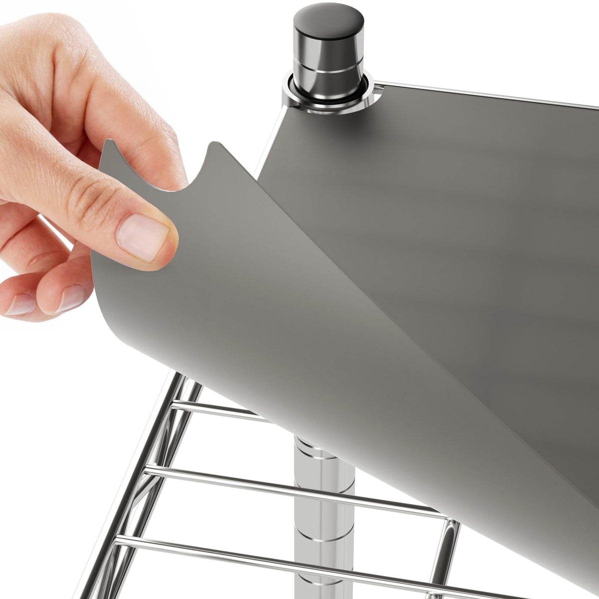 Auslar 14 X 36 Shelf Liners 4Pack Waterproof Graphite for Wire Shelving