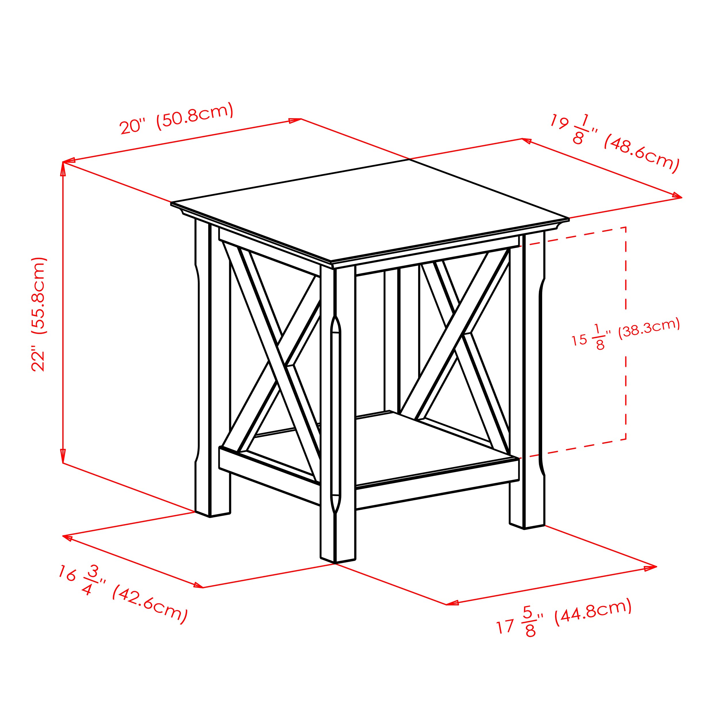 Winsome Xola End Table - Thumbnail 3