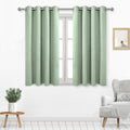Dwcn Light Green Blackout Curtains For Windows 52X45 Inches Long, Spring Thermal Curtains For Living Room, Bedroom Curtains Priv