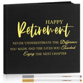 Resholder 2025 Retirement Guest Book with 2 Markers 8.7  Square Hardcover Blank Guest Photo Signing Memory Book Happy Retiremen