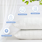 Meoflaw Cooling Pillows For Sleeping Body Size,Shredded Memory Foam Bed Pillow With Double Sided Material Pillow Case,Adjustable