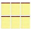 Tops 8.5 X 11 Legal Pads, 6 Pack, Premium Docket Gold Brand, Narrow Ruled, Thick Yellow Paper, Sturdy Back, 50 Sheets, Made In U