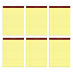 Tops 8.5 X 11 Legal Pads, 6 Pack, Premium Docket Gold Brand, Narrow Ruled, Thick Yellow Paper, Sturdy Back, 50 Sheets, Made In U