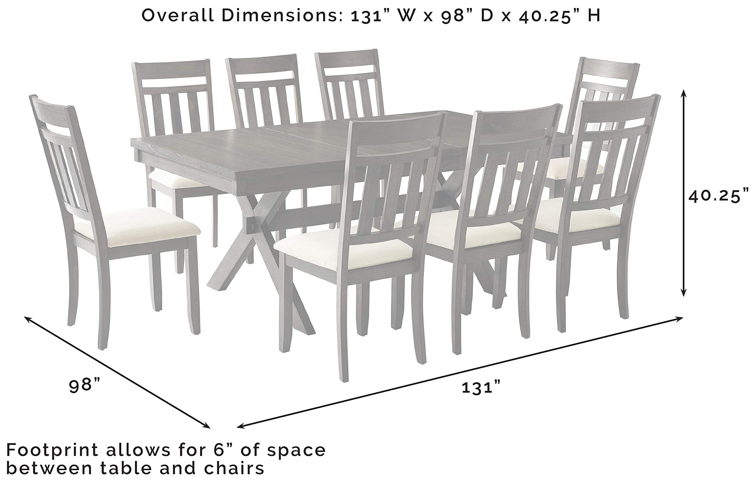 Crosley Furniture Hayden 9-Piece Dining Table Set - Thumbnail 3