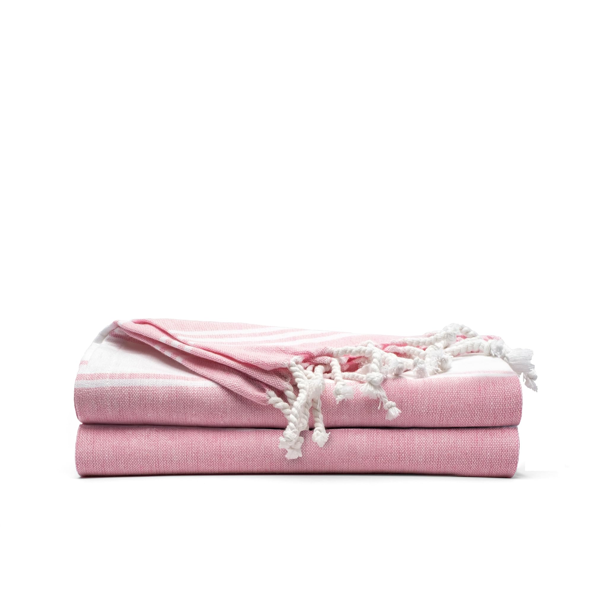 Salt Earth Cotton Turkish Beach Towel, Bath Towels Set of 2 Large, Towels for Bathroom, Beach Essentials, Gym Towels, Quick Dry 