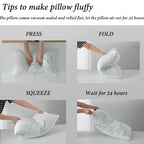 Single Memory Foam Pillows King Size Set Of 1, Cooling Rayon Pillow With Breathable Cover, Bed Pillow For Sleeping 1 Pack, Firm