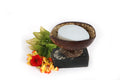 EcoFriendly Coconut Shell Soap Tray, Handmade Medium Size Soap Dish, Natural Material, Recycled Product