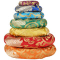 Tibetan Singing Bowl Accessories Silk Ring Cushions Handmade In Nepal Round Cushion For Sound Bowls Meditation Accessories