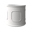 Meadow Series Fiber Stone Planter in White 15 Dia, 15 HIgh