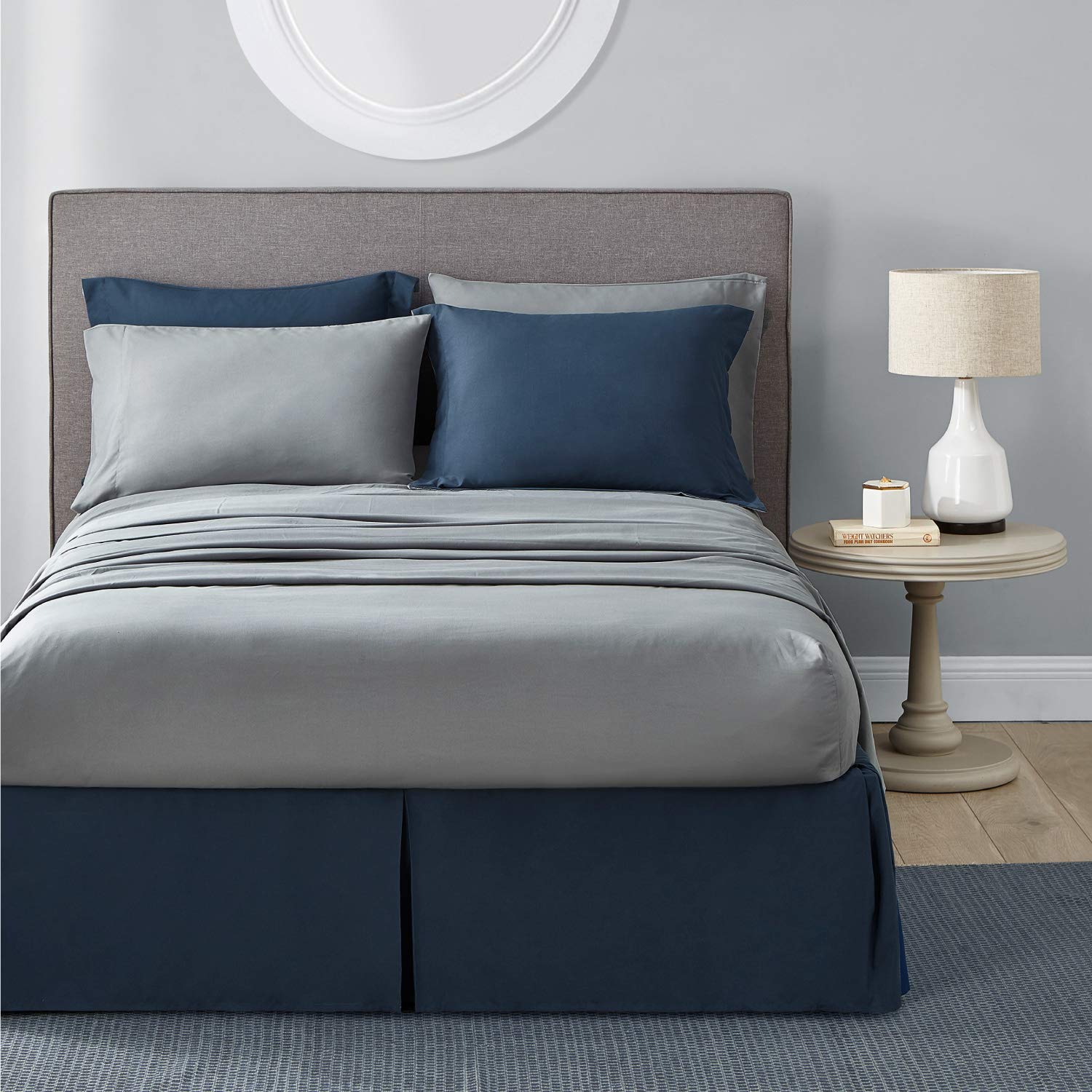 Bedsure Twin Bed Set - 5 Pieces Reversible Twin Comforter Set, Navy Extra Long Twin Bed In A Bag With Comforters, Sheets, Pillow