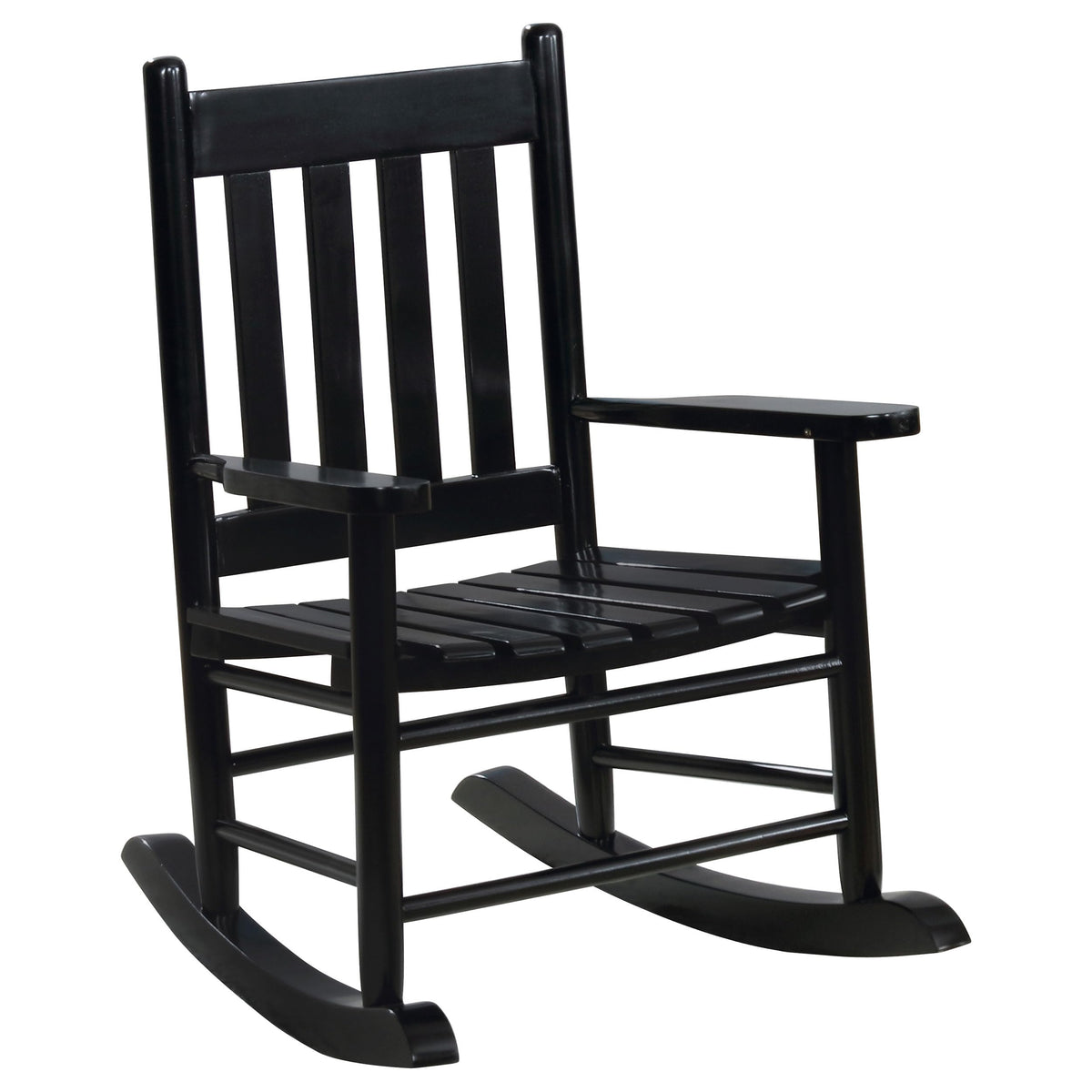 Coaster Home Furnishings Annie Slat Back Solid Wood Kids Rocking Chair Black