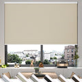 MYshade Cordless Cellular Window Shades No Tools No Drill Blackout Blinds for Indoor Windows Size 33 Wide X 72 Height Beige Room