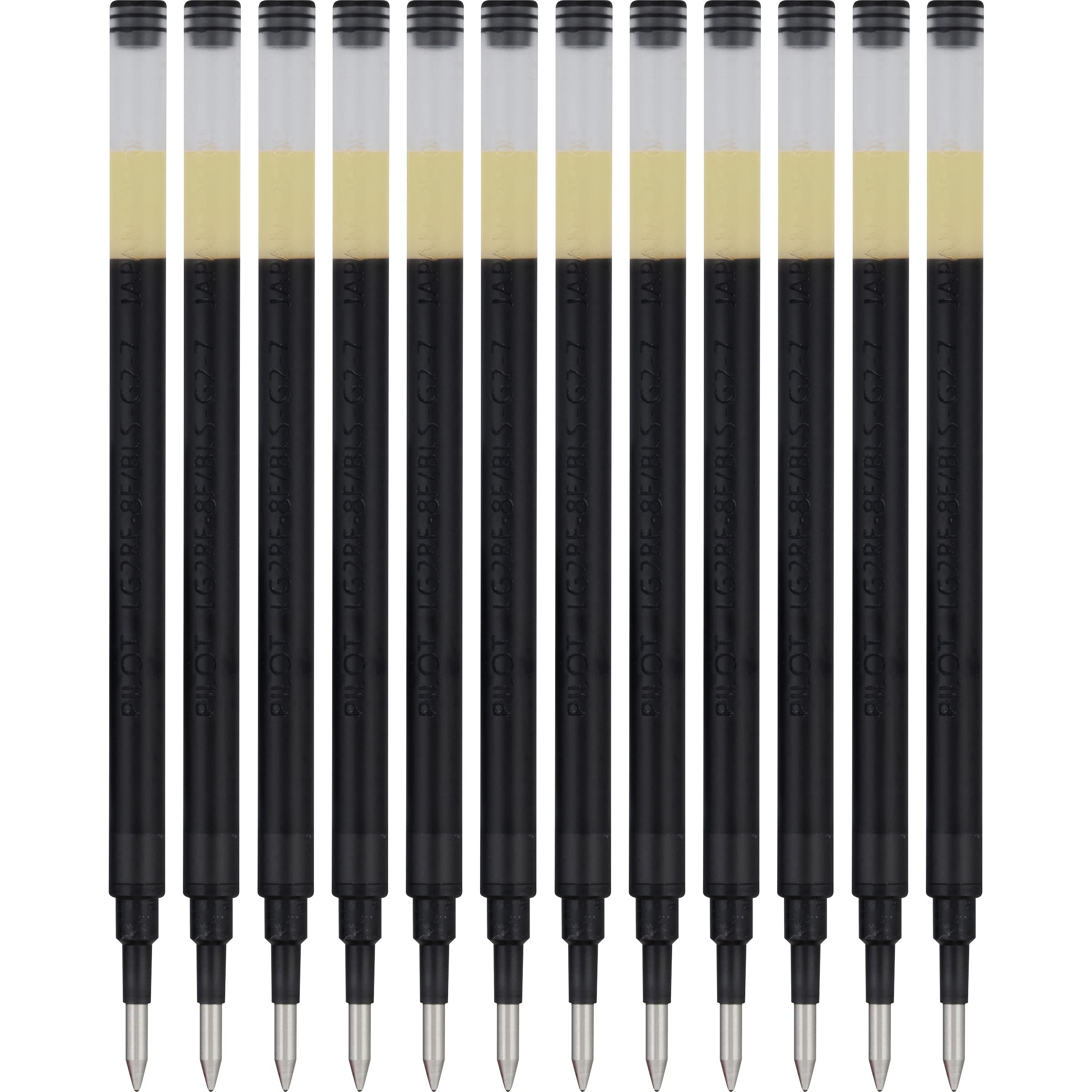 Pilot Pen G2 Gel Ink Refills For Rolling Ball Pens, Fine Point, 0.7Mm, Black Ink, 12-Pack