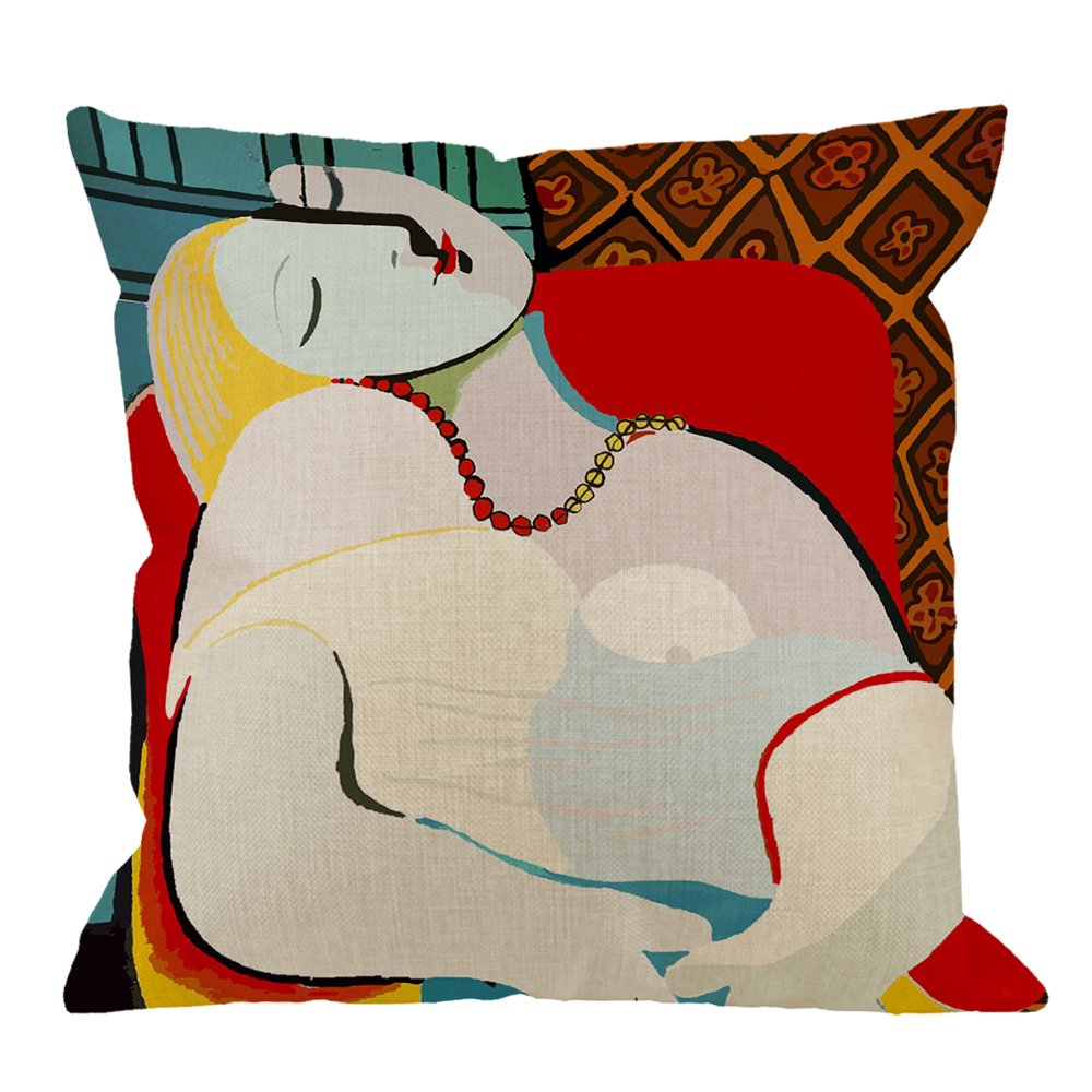 Hgod Designs Picasso Le Reve The Dream Throw Pillow Cover Cushion Cover Standard Pillowcase For Men Women Home Decorative Sofa A