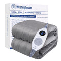 Westinghouse Electric Blanket Heated Throw, Super Cozy Soft Flannel 50inch X 60inch Heated Throw With 6 Fast Heating Levels & 210 Aut