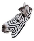 Ebros Madagascar Safari Zebra Horse Bust Wall Decor Savanna Grassland Wildlife Wall Mount Sculpture Plaque 9.5'' Tall