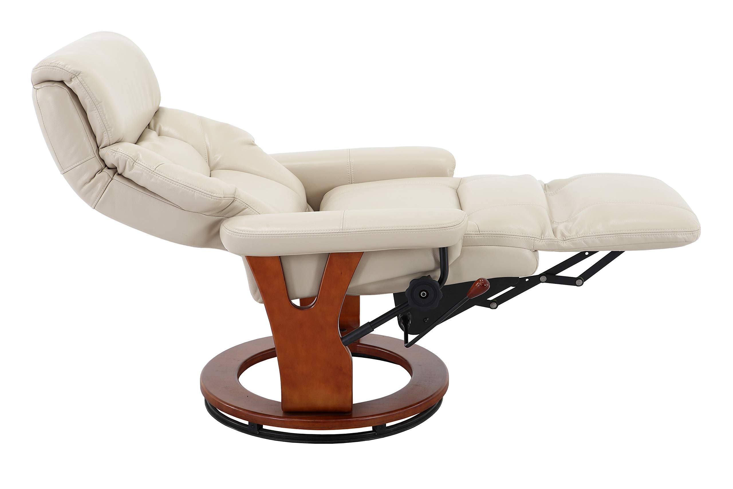 Comfort Chair Mac Motion Bismark Recliner Cobblestone Air Leather, Tan