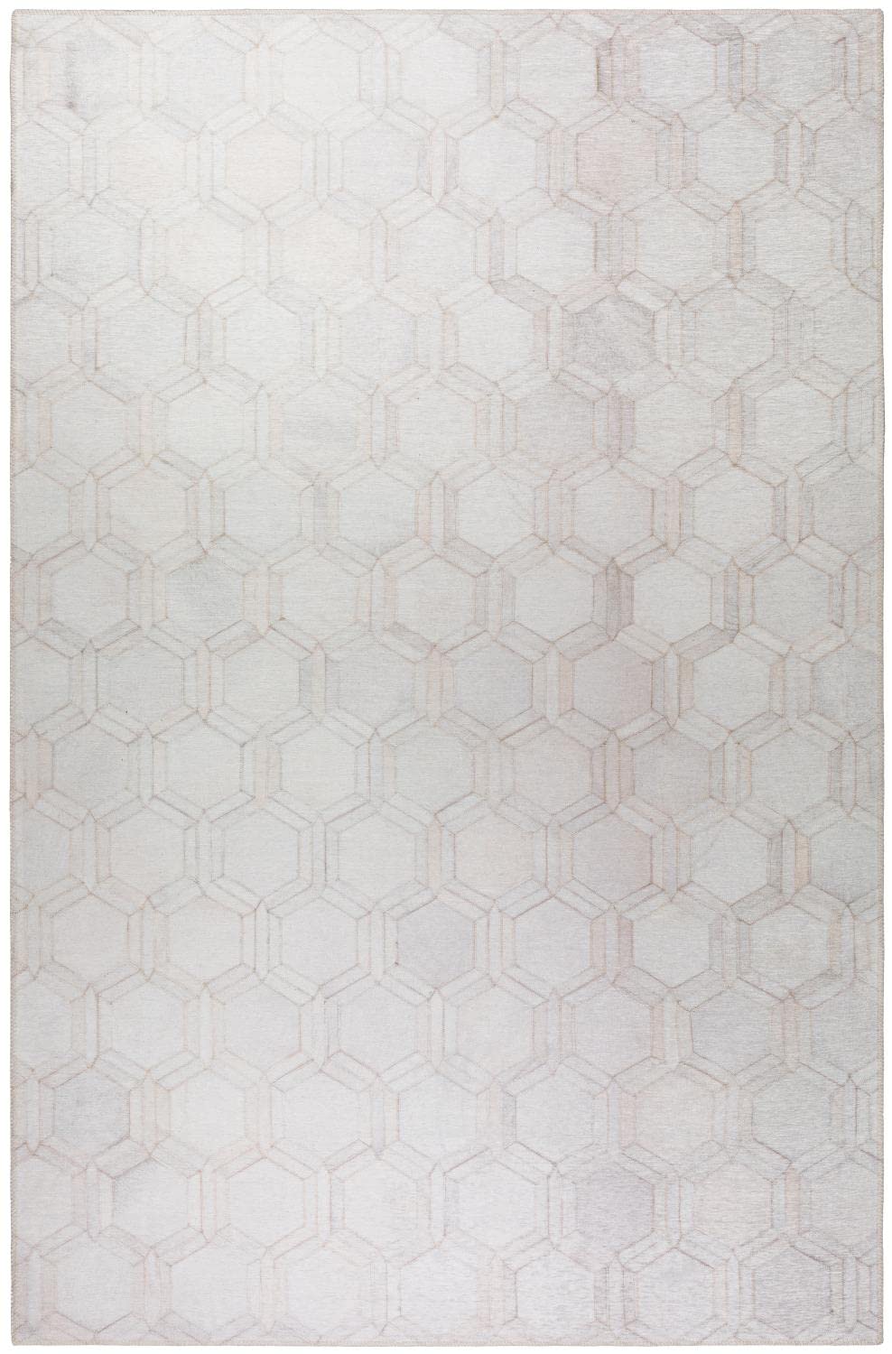 Dalyn Rugs Stetson Patchwork Faux Cowhide Ss1 Linen 3' X 5'