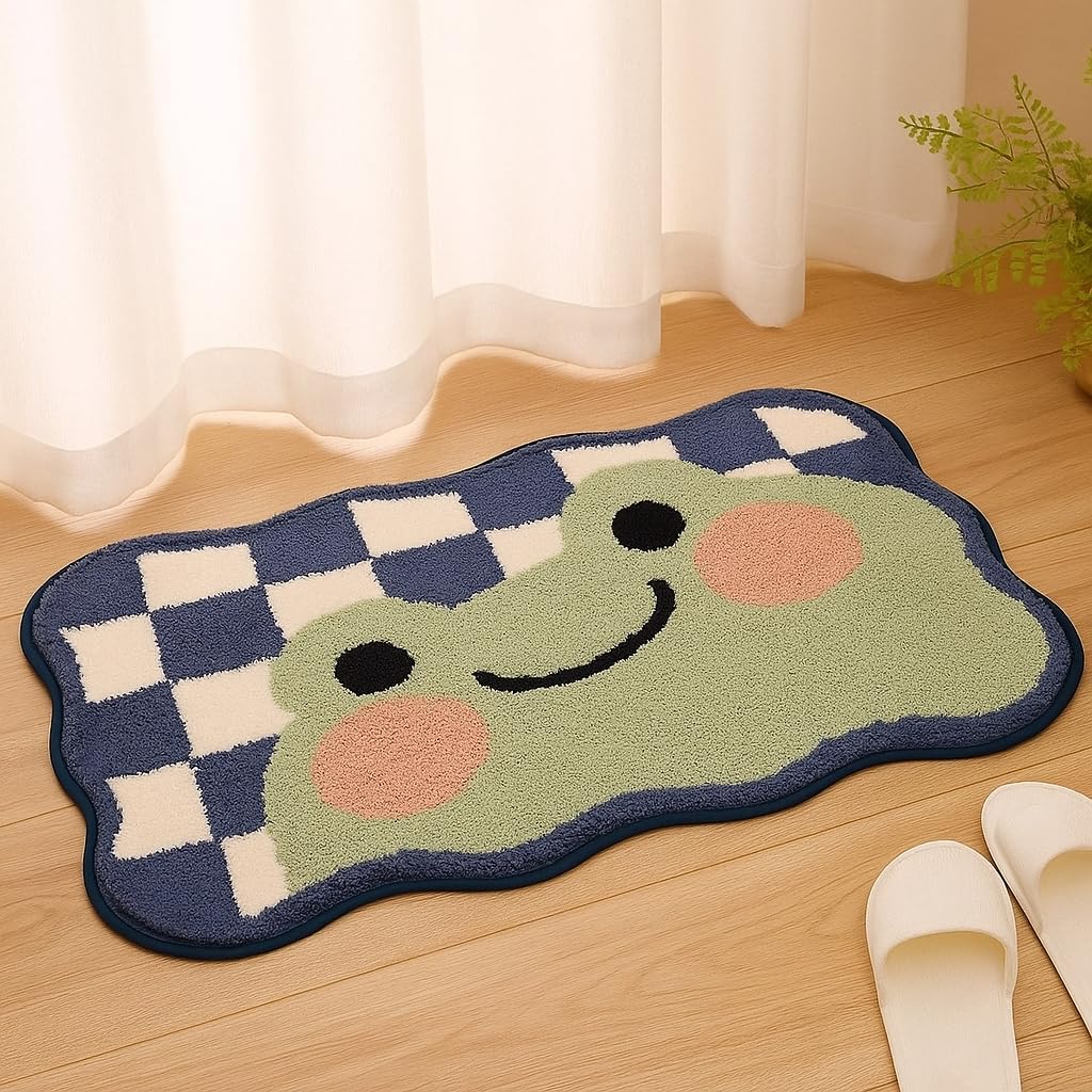 MODERN FAB Frog Super Soft Anti Skid Super Absorbent Mats Microfibre 2000 GSM Door Mats for Home/Bathroom/Bedroom/Kitchen/Floor