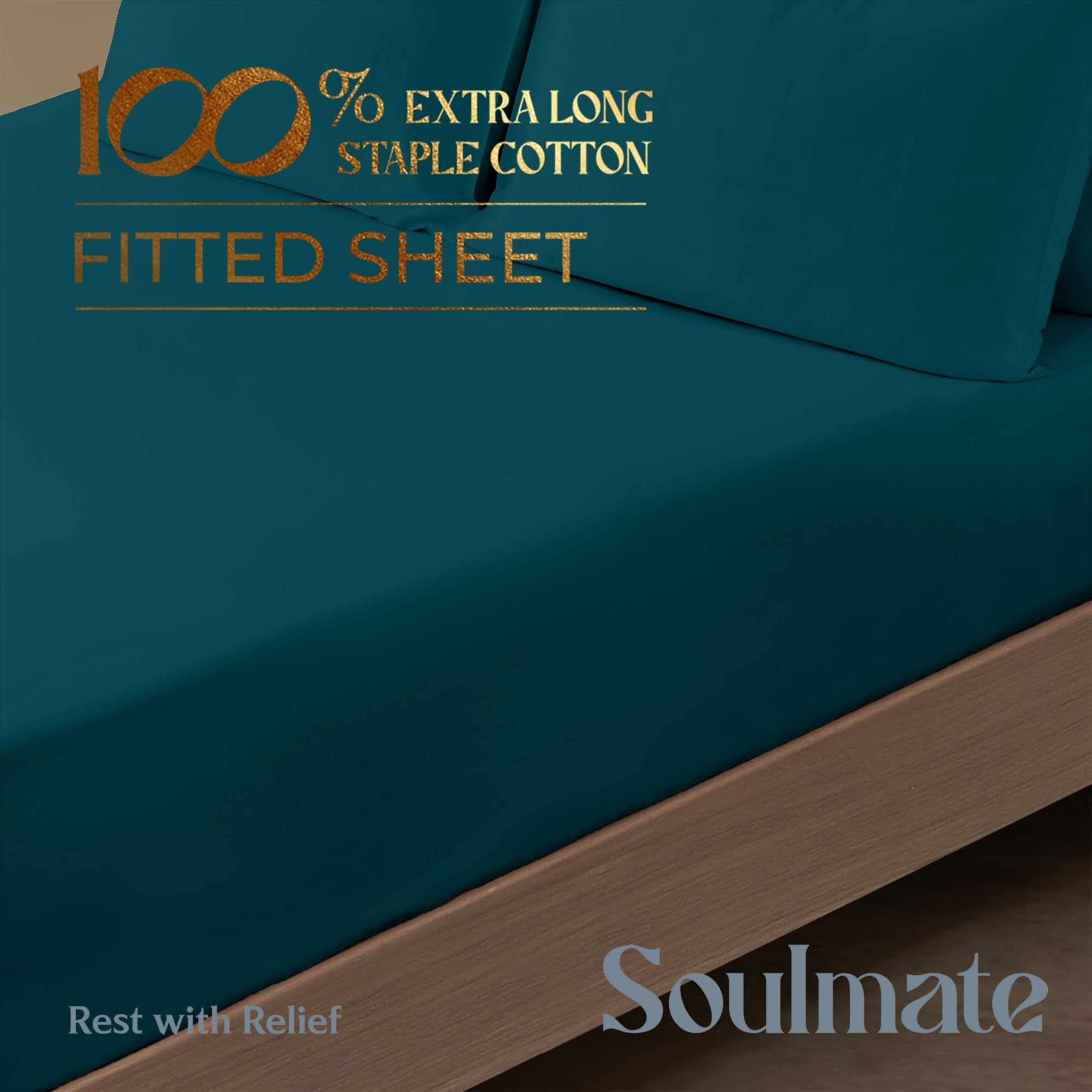 Mayfair Linen 100% Cotton California King Fitted Sheet Only - 500 Thread Count Cal King Sheets Deep Pocket Fitted, Soft Cooling
