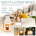 Aimoptg Candle Warmer Lamp With Timer, Dimmable Candle Warmer Lamp For Small And Large Jar Candles, Modern Candle Warmer Lamp Wi